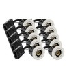 Lot de 10 spots encastrables GU10 Inno88 - Blanc mat, IP44, conforme pour installation en contact avec l'isolant
