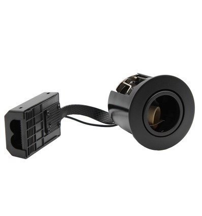 Spot encastrable LEDlife Inno88 - GU10, Noir, IP44, approuvé pour isolation