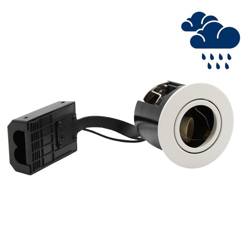 GU10 infälld spotlight Inno88 Utomhus - Vit, IP44, godkänd i isolering