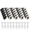 20 pcs. spot encastrable LEDlife Inno88 extérieur - Incl. 6W GU10, blanc, IP44, approuvé pour isolation