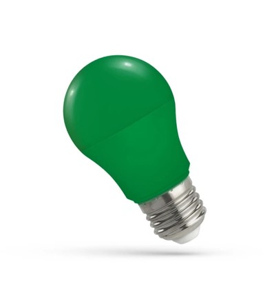 Ampoule LED verte E27 4,9W - A50, dépolie