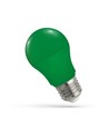 Ampoule LED verte E27 4,9W - A50, dépolie