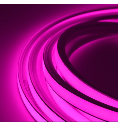 5m 8W/m AnyCut Neon Flex 10x10 Paars/Roze LED-strip - 12V DC, Paars/Roze, Geen knipafstand