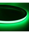 5m 8W/m AnyCut Neon Flex 10x10 Grøn LED strip - 12V DC, Ingen klippeafstand