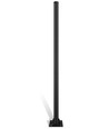 Mât 3m pour lampadaires et projecteurs Ø60mm - Noir, hauteur extensible