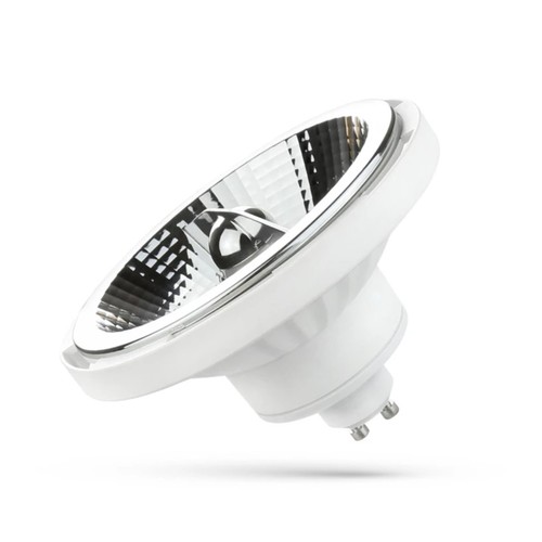 GU10 10W dæmpbar LED spot - AR111, hvid, 20° spredning