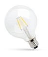 E27 8W LED globe lamp - Kooldraad, helder, Ø12,5 cm