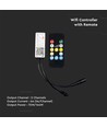 WiFi LED controller med fjernbetjening, 12V/24V - Smart Life, Google Home, CCT/RGB, 72-144W