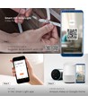 WiFi LED controller med fjernkontroll, 12V/24V - Smart Life, Google Home, CCT/RGB, 72-144W