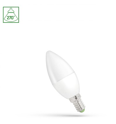 E14 1W LED kronljuslampa - 6000K (Kallvit)