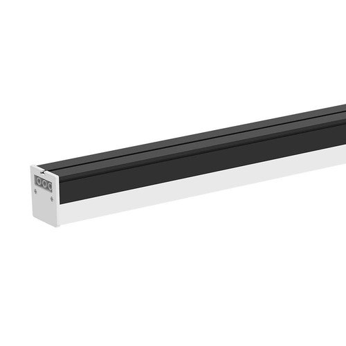 120cm 40W LED lichtlijn - 107lm/W, Zwart, IP20, IK08, doorvoerbedraad, 4000K