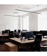 120cm 40W LED lysskinne - 107lm/W, Sort, IP20, IK08, gennemfortrådet, 4000K