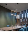 120cm 40W LED lysskinne - 107lm/W, Sort, IP20, IK08, gennemfortrådet, 4000K