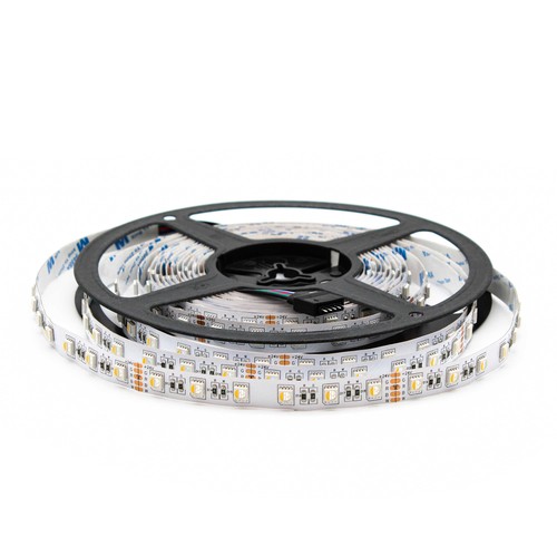 Ruban LED 5 mètres 12W/m RGB+WW - 24V DC, IP20, 60 LED par mètre