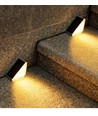 2 pcs. Lampes d'escalier solaires avec capteur - Détection de mouvement + capteur crépusculaire, IP54