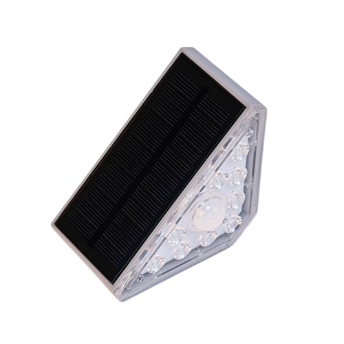 2 stk. Solcelle sensor trappelys - Bevegelse + skumringssensor, IP54