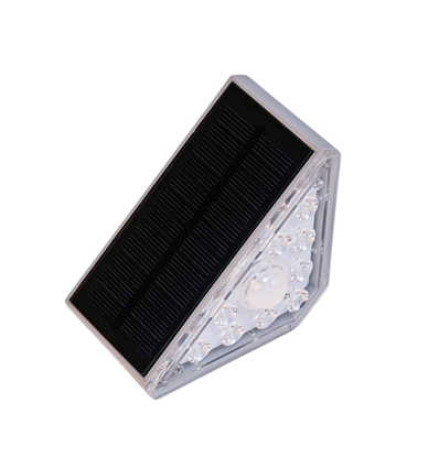 2 stk. Solcelle sensor trappelys - Bevegelse + skumringssensor, IP54