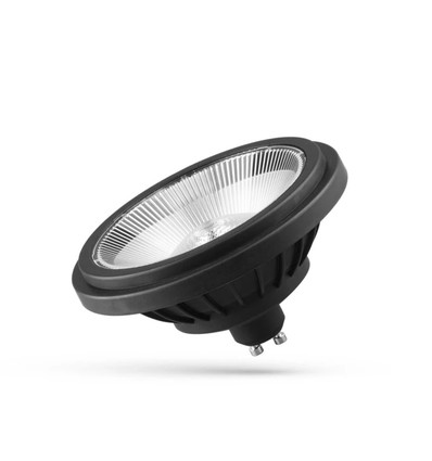 GU10 AR111 14W LED-spot - 40° spredning, sort