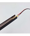 240cm Lys til akustikpanel sort - Komplet sæt med aluprofil og COB LED strip
