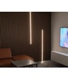 240cm Lys til akustikpanel sort - Komplet sæt med aluprofil og COB LED strip
