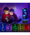 Jellyfish RGB 25cm høy lampe - Ø9 cm, perfekt for barn og barnlige sjeler