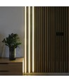 Licht voor akoestisch paneel, 240 cm, zwart - Compleet set met aluminium profiel en CCT LED-strip