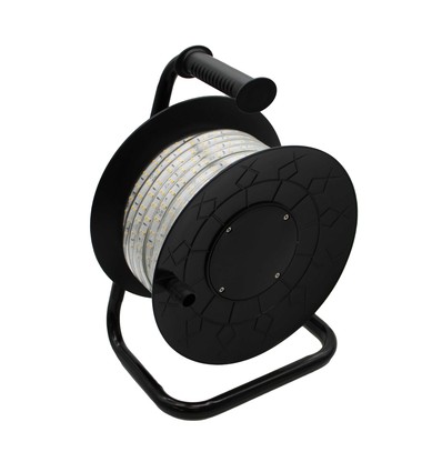 25m Arbeidslys LED strip på trommel ECO - 230V, IP67, 120 LED/m, 9W/m, 1320 lm/m