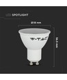 Lot de 3 ampoules LED GU10 4,5W - 400lm, verre dépoli, blanc chaud