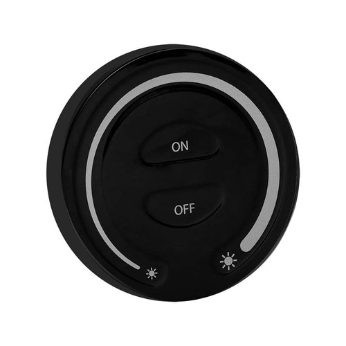 Touch dimmer för LED strips, svart - Trådlös, batteridriven, för 12V/24V, väggmonterad
