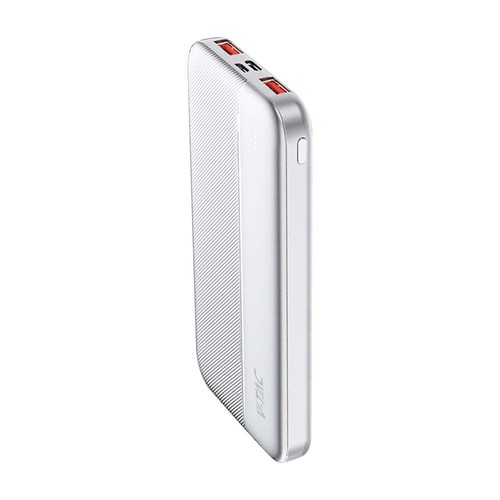 Powerbank 10000mAh, 22.5W - Ultra slim, aluminium, blanc, fast charger