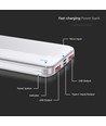10000mAh Powerbank, 22.5W - Ultra slim, aluminium, hvit, fast charger