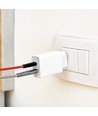 20W Travel Adapter med PD og QC - Hvit, 1x PD port, 1x QC port