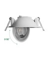 Spot LED encastrable MOBILO 6,5W Ø8,2cm - 130lm/W, CCT, orientable 36°, bord blanc