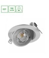 Spot LED encastrable MOBILO 6,5W Ø8,2cm - 130lm/W, CCT, orientable 36°, bord blanc