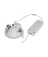 6,5W Ø8,2cm MOBILO LED inbouwspot - 130lm/W, CCT, 36° kantelbaar, witte rand