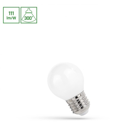 Ampoule LED E27 5,5W Sphérique P45 - Filament de carbone