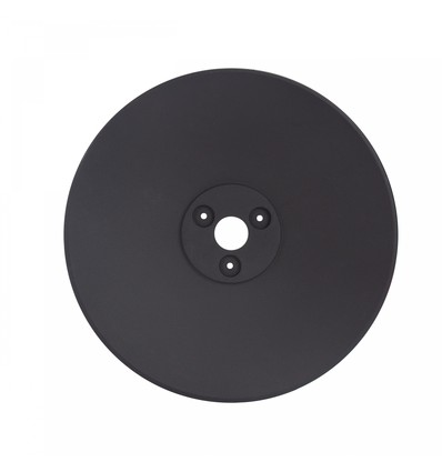 Sort base til Piatta 12W facadebelysning - Ø30cm, højde 3cm, rund, sort, tilbehør til Piatta serien