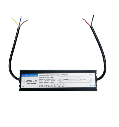 Alimentation dimmable 200W / 24V DC - 8.33A, IP67, Triac