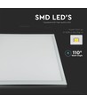 60x60 LED-panel, 40W - 124lm/W, hvit kant