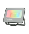 Projecteur V-Tac 30W RGB+blanc froid - Boîtier noir, télécommande, IP65