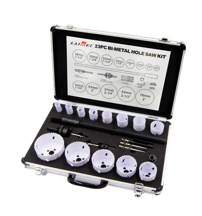 Ensemble de 23 scies cloches - Ø16-76mm, Mallette en aluminium