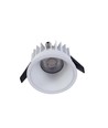 10W Ø8,5cm infälld spotlight dimbar RA99 - IP54, hål: Ø7,5 cm, mått: Ø8,5 cm, vit kant