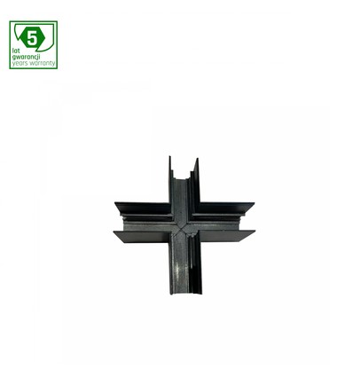 Zwarte aluminium railspot voor SHIFT - 48V, IP20