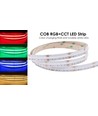 Ruban LED COB 10m 21W/m RGB+CCT - 24V DC, IP20, 840 LED par mètre, COB LED
