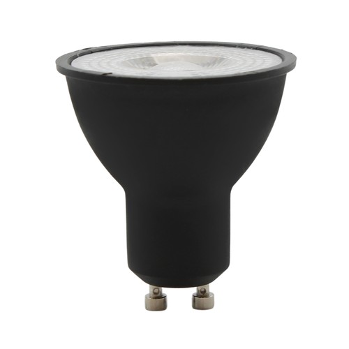 GU10 6W dæmpbar LUX6 LED spot - RA 97, Sort