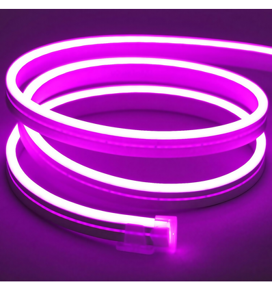 8W par mètre Violet 8x16 CLIP-ON Neon Flex LED - 24V DC, IP67