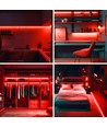 8W per meter Rood 8x16 CLIP-ON Neon Flex LED - 24V DC, IP67