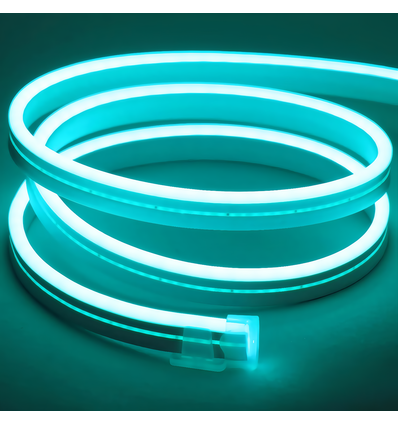 8W par mètre Bleu clair 8x16 CLIP-ON Neon Flex LED - 24V DC, IP67