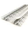Profilé aluminium flexible à encastrer pour ruban LED - 2 mètres, avec diffuseur