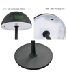 Oplaadbare LED tafellamp Binnen/buiten - Zwart, touch dimbaar, 3-in-1, IP54 buiten